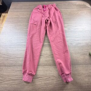Figs Zamora Mauve Pink Jogger Scrub Pants Size XS Uniform Scrubs Healthcare